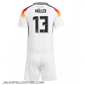 Saksa Thomas Muller #13 Kotipaita Lapsille EM-Kisat 2024 Lyhythihainen (+ shortsit)